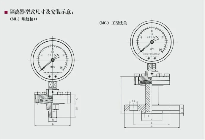 diaphragm pressure gauge